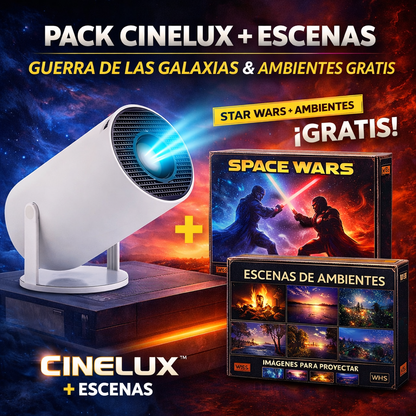 CineLux™ Proyector Portátil Inteligente - Convierte cualquier espacio en tu cine personal en segundos