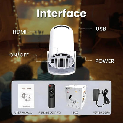 CineLux™ Proyector Portátil Inteligente - Convierte cualquier espacio en tu cine personal en segundos