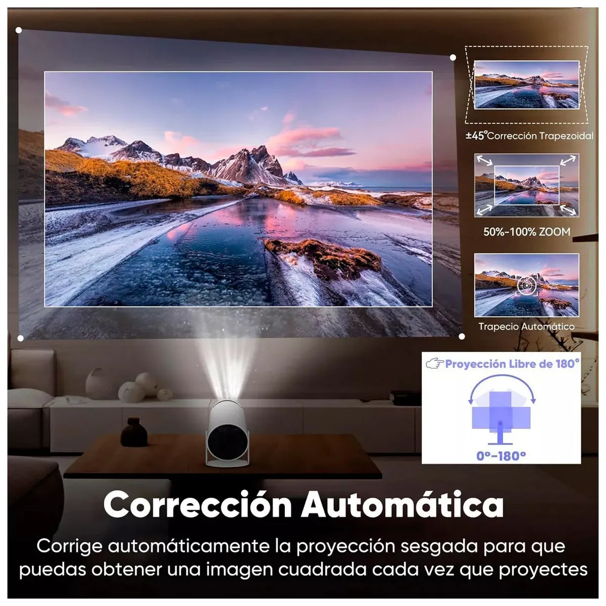 CineLux™ Proyector Portátil Inteligente